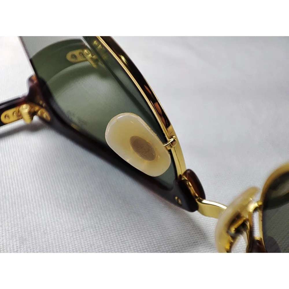 Ray-Ban RB3016 Clubmaster 51mm Tortoise Gold Green Lens Sunglasses
